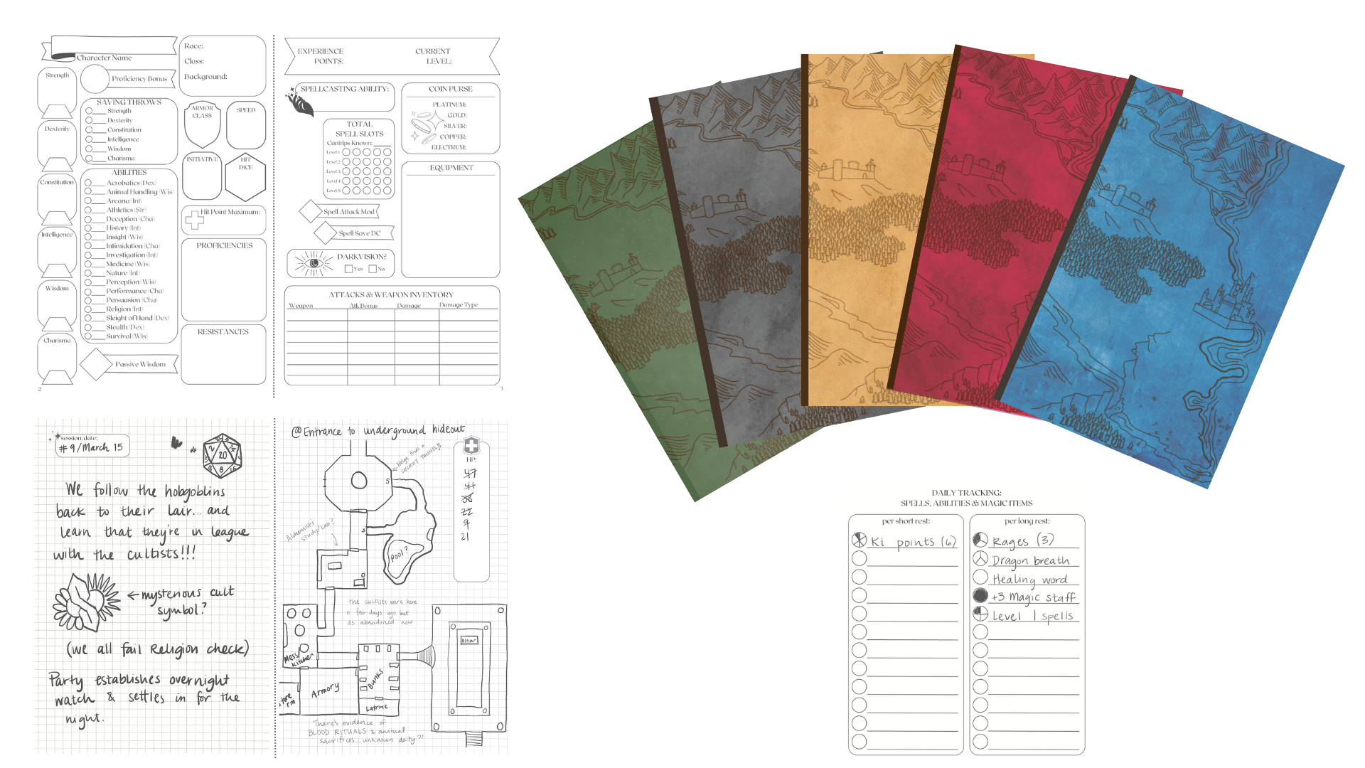 DnD Adventure Notebooks